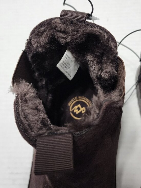 New White Mountain Isleworth Dark Brown Boot - Faux Suede & Fur - Size 13 main image 8